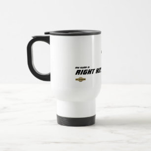 Travel mug "My name is right here"