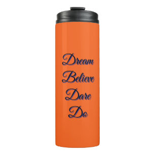 Travel Mug Orange Thermal Tumbler