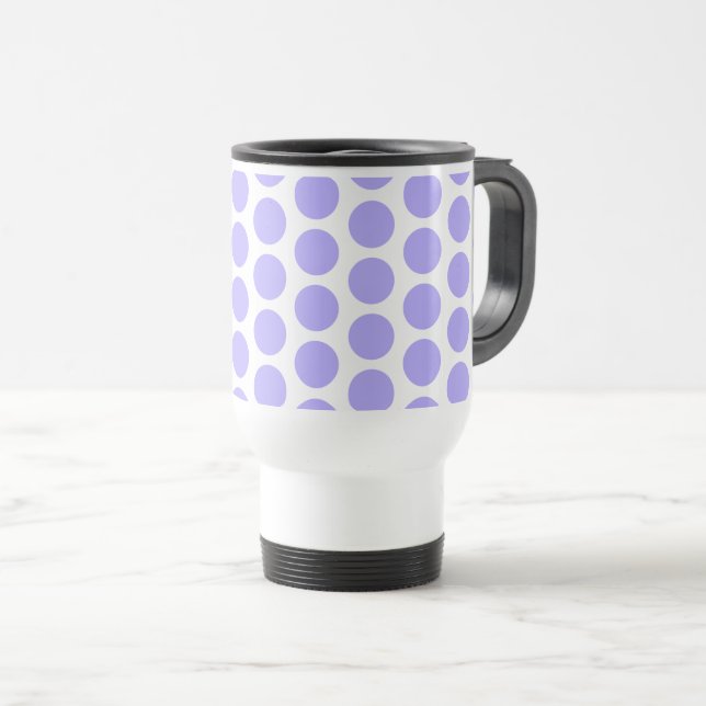 Travel Mug-Polka Dots  Mug (Front Right)