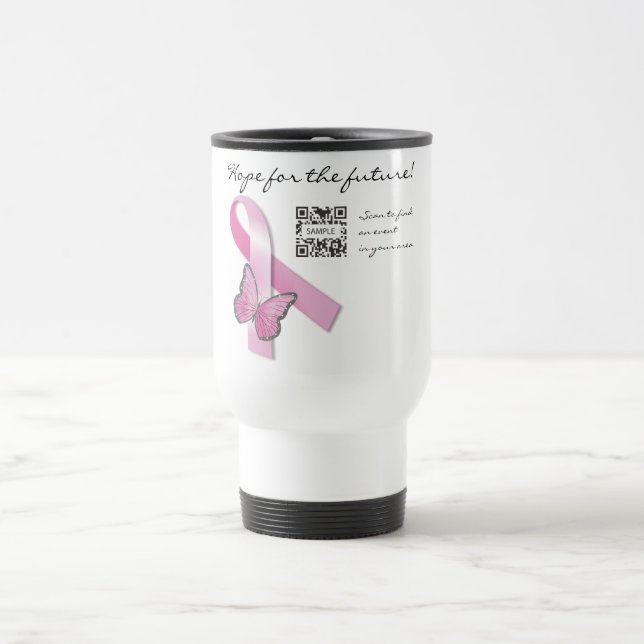 Travel Mug Template Breast Cancer (Center)