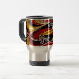 Travel Mug with Belgian Colours Design