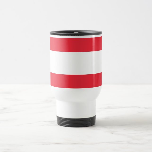 Travel Mug with Flag of Austria (Center)