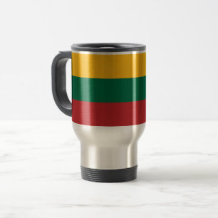 Travel Mug with Flag of Lithuania