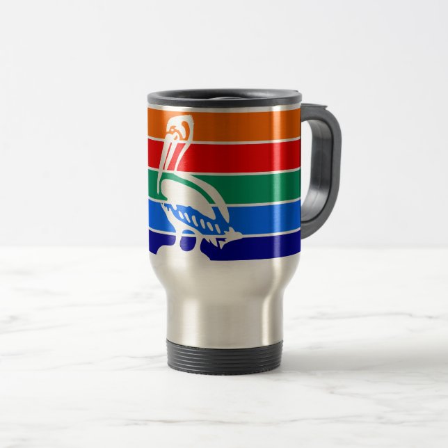 Travel Mug with Flag of St. Petersburg (Front Right)