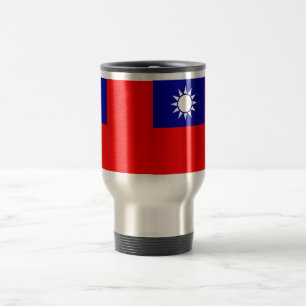 Travel Mug with Flag of Taiwan