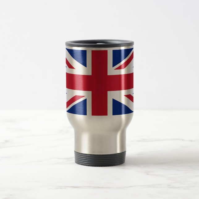 Travel Mug with Flag of United Kingdom (Center)