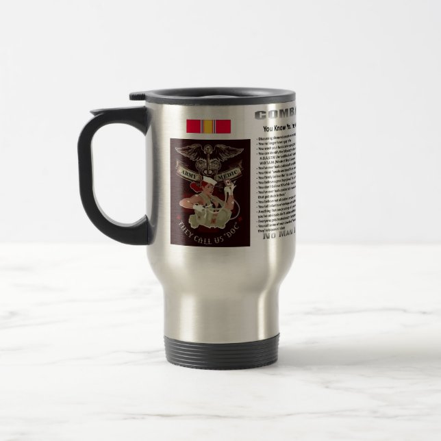 Travel Mug - You Know You're A Combat Medic When.. (Left)