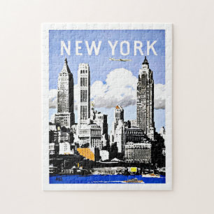 Travel New York America Vintage Jigsaw Puzzle