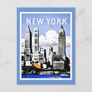 Travel New York America Vintage Postcard