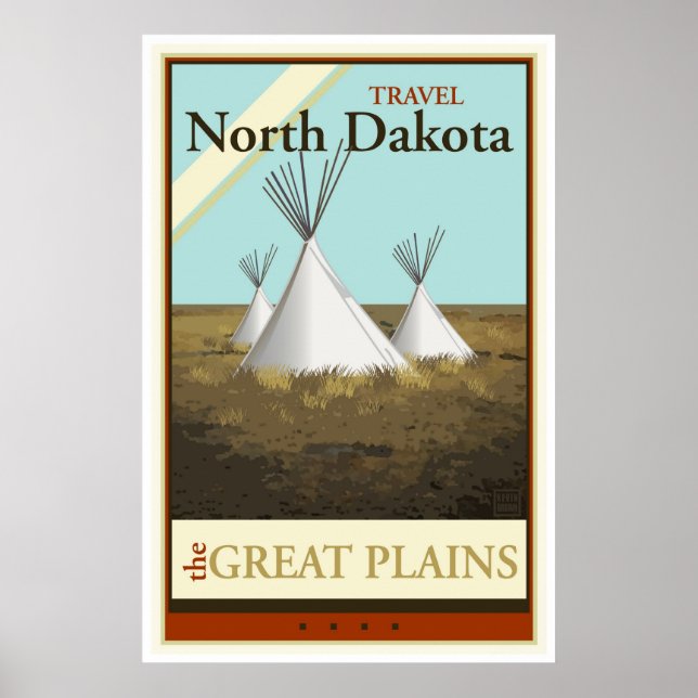 Travel North Dakota Poster (Front)