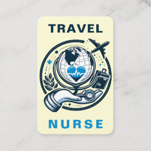 Travel Nurse RN, LVN, LPN, Caretaker Business Card