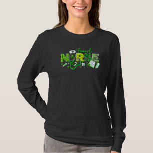 Travel Nurse St. Patricks Day Love Stethoscope Rn T-Shirt