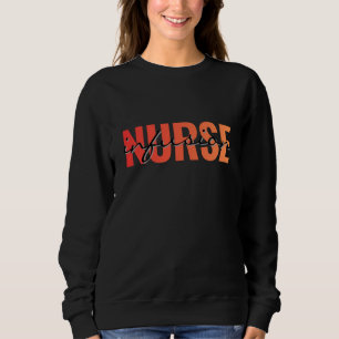 Travel Nurse Typography Design Sweatshirt