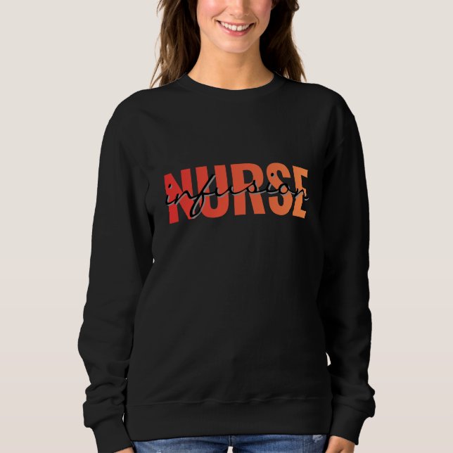 Travel Nurse Typography Design Sweatshirt (Front)