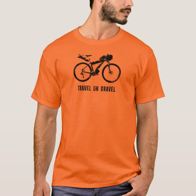 Travel On Gravel Bikepacking T-Shirt (Front)
