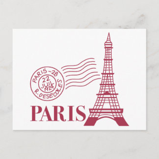 Travel Paris Postcard