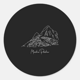 Travel Peru Lima Machu Picchu Cusco Family Vacatio Classic Round Sticker