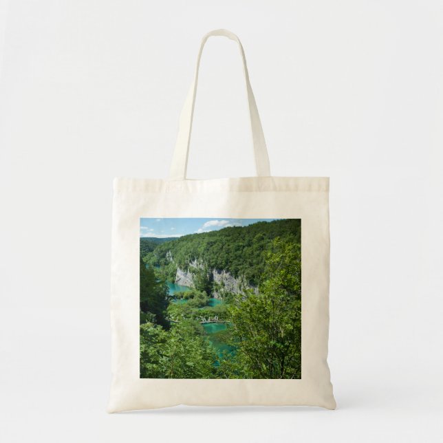 Travel Photography Croatia Lake Mountain Landscape Tote Bag (Front)