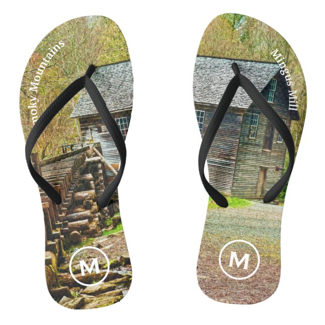 Travel Photography  Smoky Mountain Mingus Mill Jandals (Footbed)