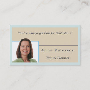 Travel Planner Business Card
