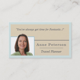 Travel Planner Business Card