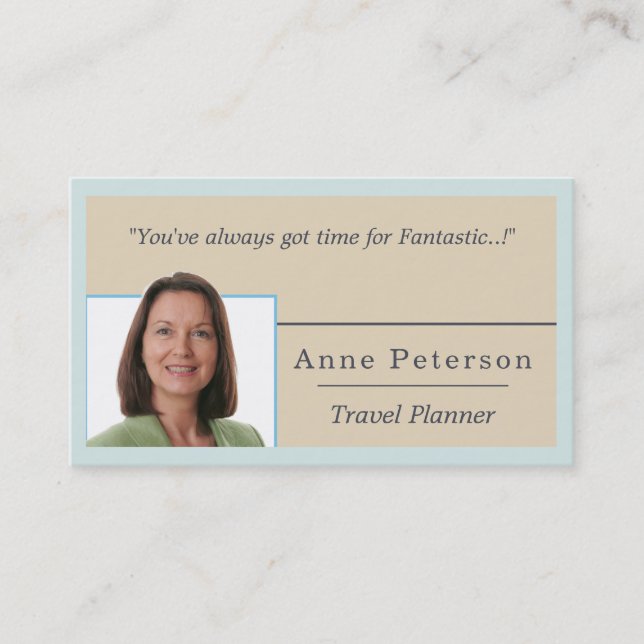Travel Planner Business Card (Front)