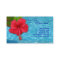 Travel Pool Red Hibiscus Business Card