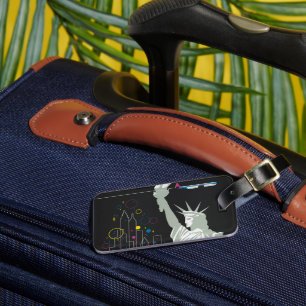 Travel Poster For Flying Northwest Airlines Luggage Tag