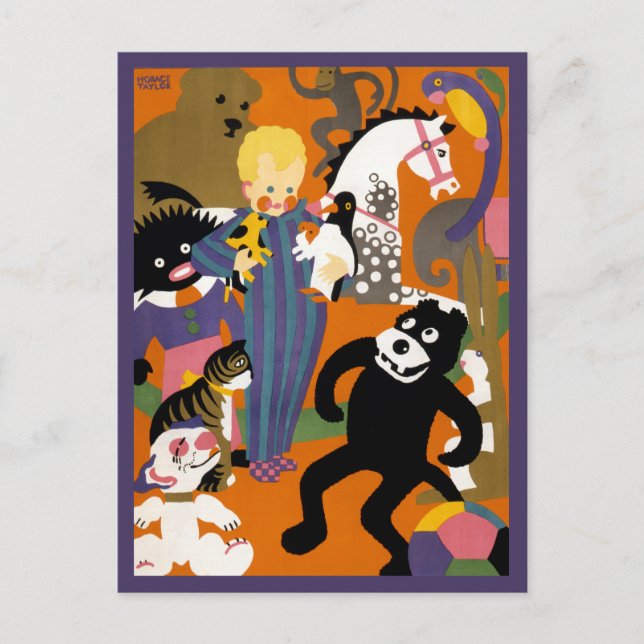 Travel Poster For London Underground Subway Postcard (Front)