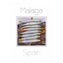 Travel poster for Malaga Spain