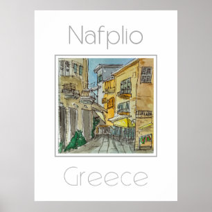 Travel poster for Nafplio Greece