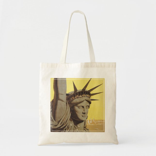 Travel Poster For New York, United Air Lines Tote Bag (Front)