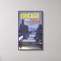 Travel Poster For Trans World Airlines Flights