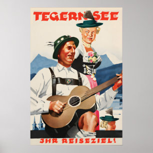 Travel Poster Germany Tegernsee - your travel