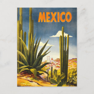 Travel Poster Mexico Postcard