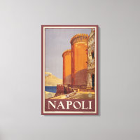 Travel Poster Of Vesuvius And The Bay Of Naples