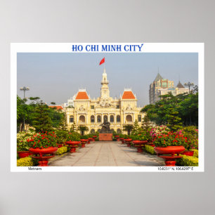 Travel Poster: People's Committee Building, Ho Chi Poster