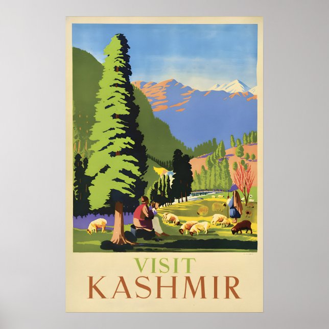 Travel Poster Visit Kashmir (Front)
