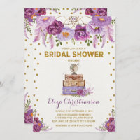 Travel Purple Floral Dreamcatcher Bridal Shower