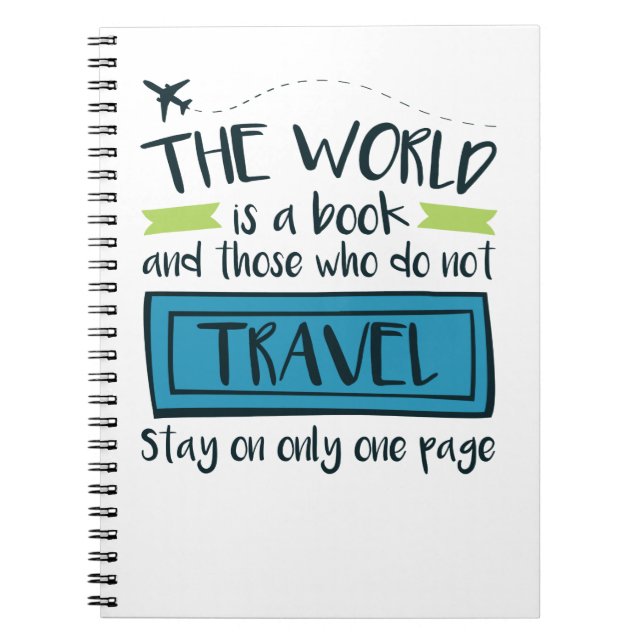 Travel Quote The World Is A Book (Front)
