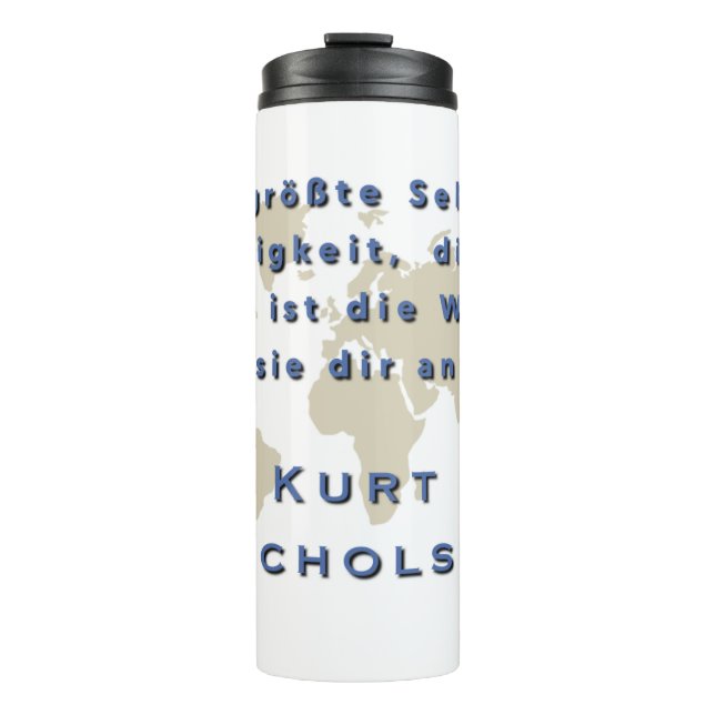 travel quote thermos cup (Front)