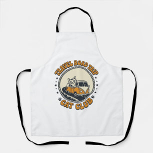 Travel Road Trip Cat Pet Lover Shirt Art - Travel  Apron