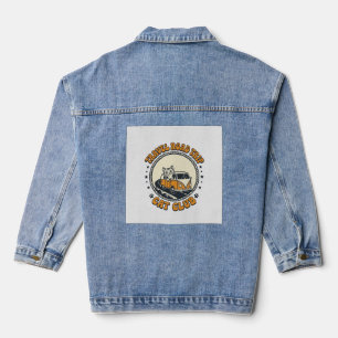 Travel Road Trip Cat Pet Lover Shirt Art - Travel Denim Jacket