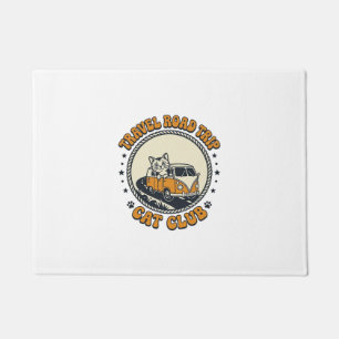Travel Road Trip Cat Pet Lover Shirt Art - Travel Doormat