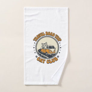 Travel Road Trip Cat Pet Lover Shirt Art - Travel Hand Towel