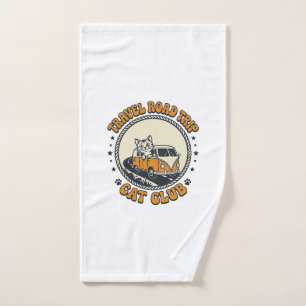 Travel Road Trip Cat Pet Lover Shirt Art - Travel  Hand Towel
