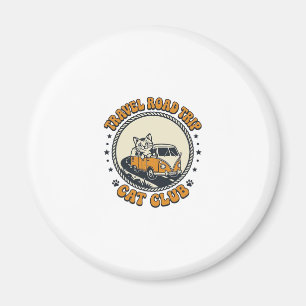 Travel Road Trip Cat Pet Lover Shirt Art - Travel  Magnet