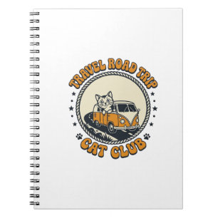 Travel Road Trip Cat Pet Lover Shirt Art - Travel  Notebook