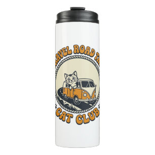 Travel Road Trip Cat Pet Lover Shirt Art - Travel Thermal Tumbler