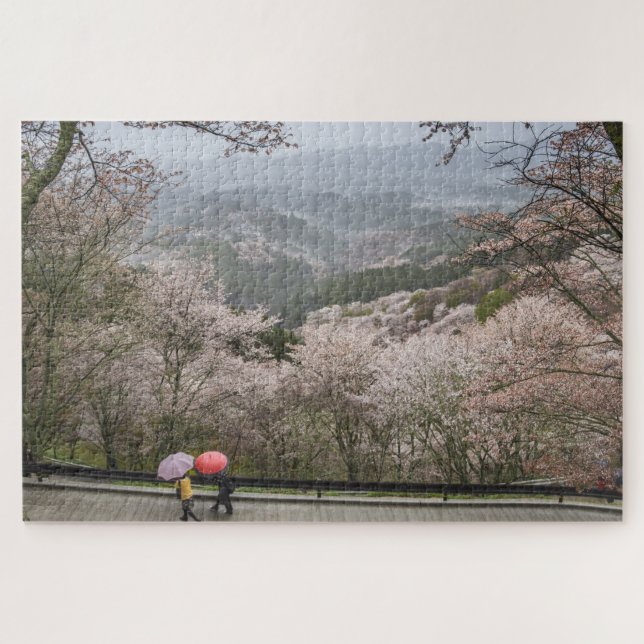Travel Scenic Cherry Blossom Japan Landscape Jigsaw Puzzle (Horizontal)